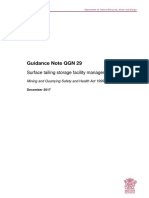 Guidance Note QGN 29: Surface Tailing Storage Facility Management