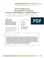 Bertoldi y Otros - La Construcción de Objetos en La Psicopedagogía Argentina Opciones Teóricas, Metodológicas y Epistemológicas