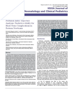 Perfusion Index Trajectory Analysis Predictive Ability For Short Term Complications in Preterm Newborns