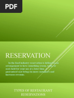 Reservation