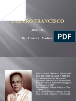 Lázaro Francisco: (1898-1980) By:Dominic C. Martinez