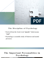 The Discipline of Psychology in Social Sciences