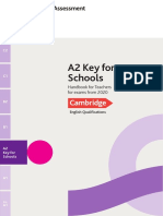 a2 Key for Schools Handbook 2020