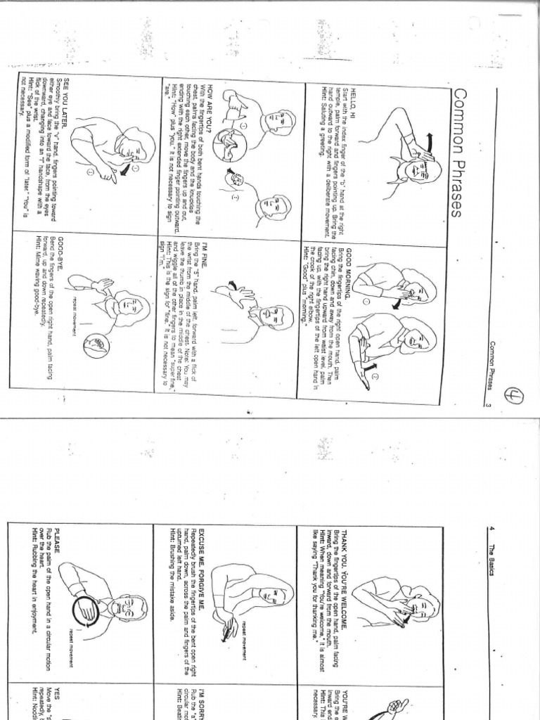 Basic Signs Greetings | PDF