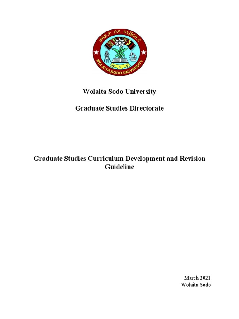 Graduate Curriculum Guidelines WSU 2021 | PDF | Curriculum ...