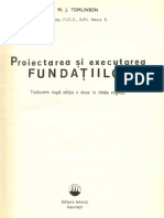 Proiectarea Si Executarea Fundatiilor - M.J. Tomlinson - Var Completa