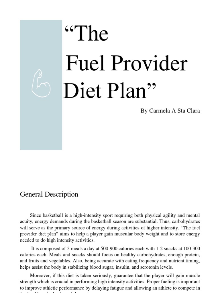 The Fuel Provider Diet Plan | PDF