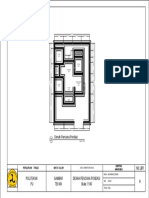 No - LBR Politeknik PU Gambar Teknik Denah Rencana Pondasi Skala 1:100