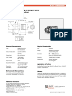 MODEL 80-057: All-Metal Hermetically Sealed Proximity Switch Ferrous-Metal Sensing, Sinking Output