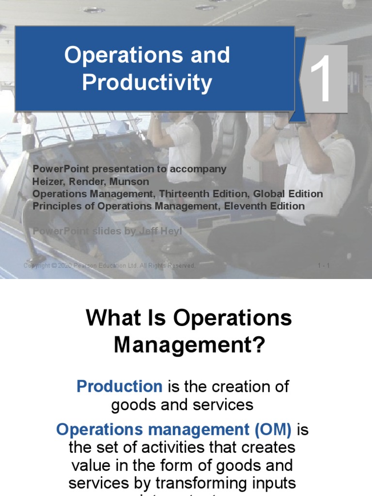 Operations and Productivity | PDF | Product (Business) | Supply Chain