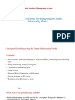Conceptual Modeling using the Entity-Relationship Model