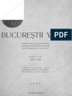 Buletinul Societăţii Istorico-Arheologice Bucureştii -Vechi Anii I–v 1930-1934