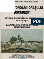 Istoria Începutului Oraşului Bucureşti Pappasoglu