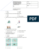 Soal PTS Kelas 1 Tema 6 Subtema 1 Dan 2