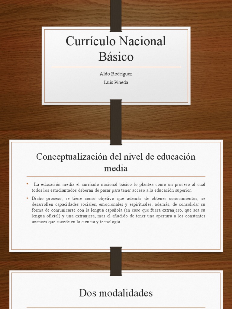 Currículo Nacional Básico PP | PDF | Evaluación | Plan de estudios