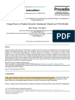 Using News To Predict Investor Sentiment: Based On SVM Model