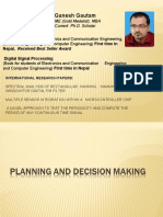 Planning and Decision Making