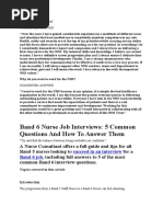 Band 6 Nurse Job Interviews: 5 Common Questions and How To Answer Them