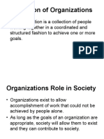 Definition of Organizations
