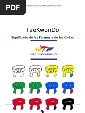 Taekwondo Significado De Las Formas Y De Las Cintas Pdf Naturaleza