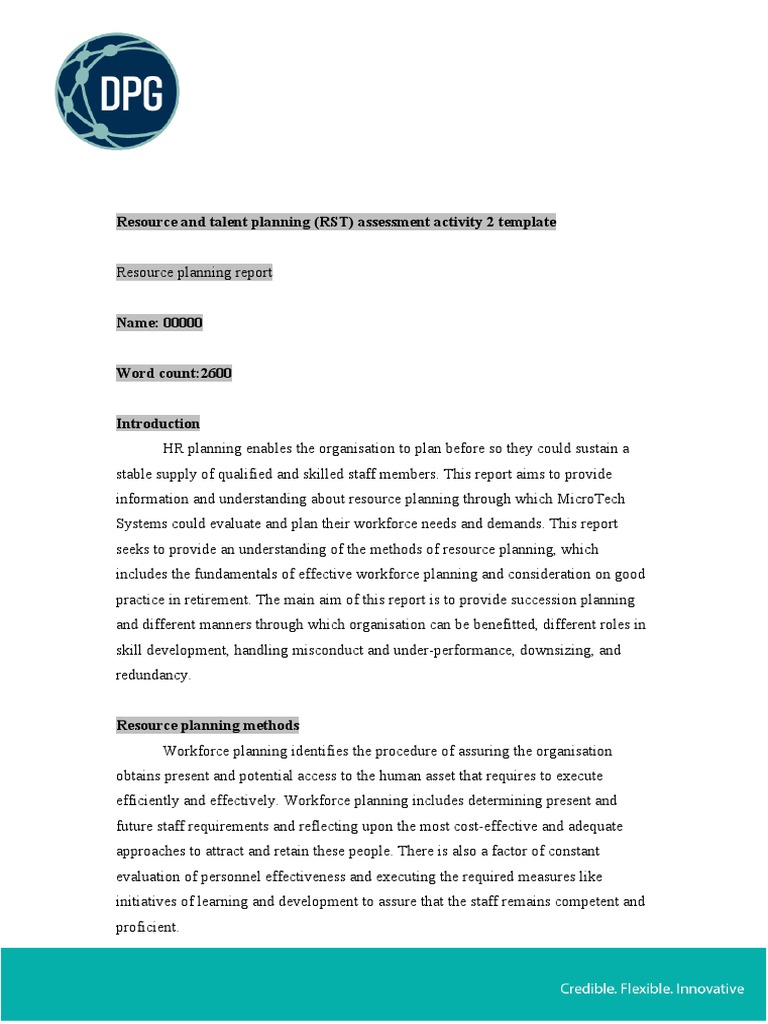 1CIPD Level 5 HR RST Assessment Template 2 v1.0 PDF Layoff