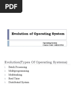 Evolution of Operating System