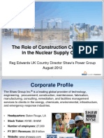 5.3-3 Reg Edwards - The Role of Construction Companies in The Nuclear Supply Chain