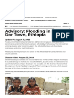 Flooding in Bahir-Dar Town, Ethiopia