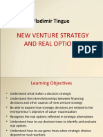 Vladimir Tingue - New Venture Strategy and Real Options