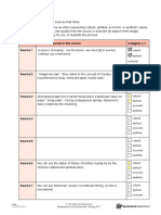 Valuing Water Worksheet