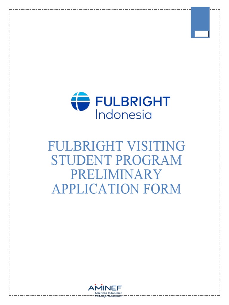 Fulbright Student Application Form Pdf Doctor Of Philosophy