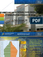 Expose Data Sosial Dan Ekonomi Kabupaten Sidoarjo 2018: Ir. Patris Sayogyo, MM