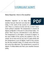 Weather Script | PDF | Weather Forecasting | Weather