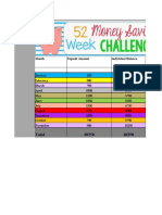 Monthly deposit and account balance tracker