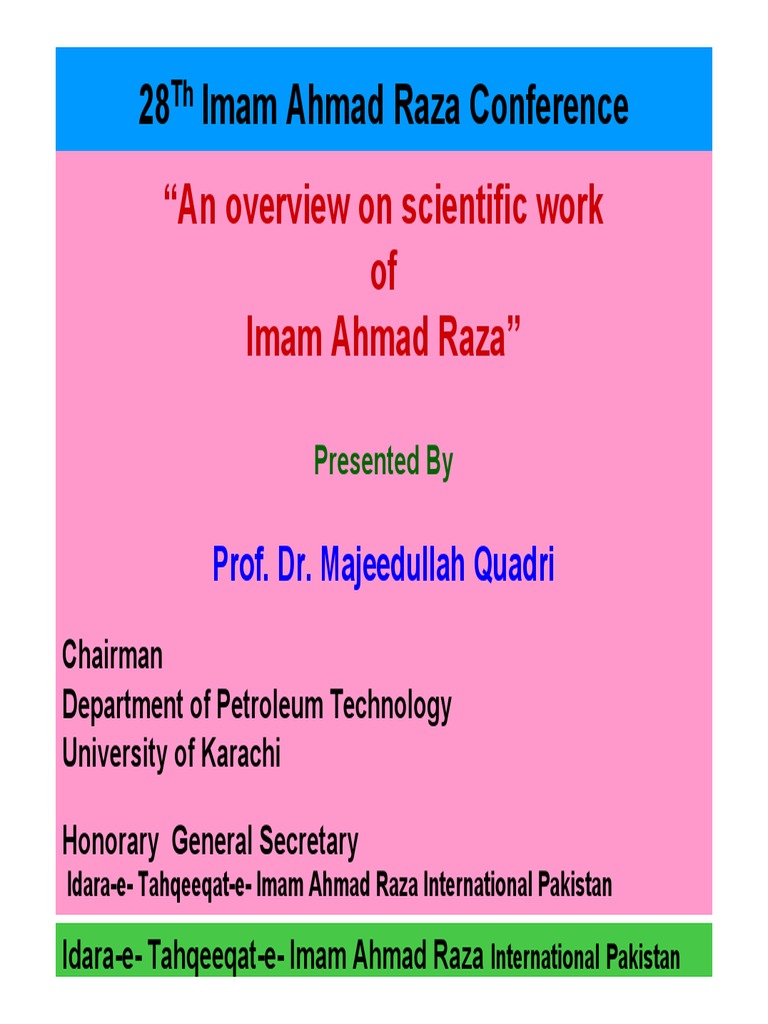 Imam Ahmad Raza's Scientific Contributions | PDF | Moon | Tide
