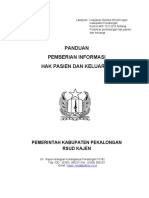 Panduan Pemberian Informasi Hak Pasien Dan Keluarga