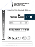 Faurgs 2017 TJ Rs Tecnico Judiciario Prova