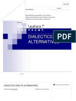 DIALECTICS AND ITS ALTERNATIVES - PPT Download