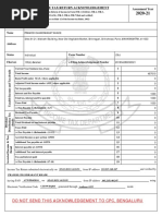 ITR Acknowledgement FY 2019-20