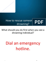 How To Rescue Someone From Drowning?