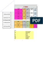 Horários de Curso 1º Sem. 2021