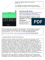 2000_Marsh_Housing Deprivation and Health a Longitudinal Analysis