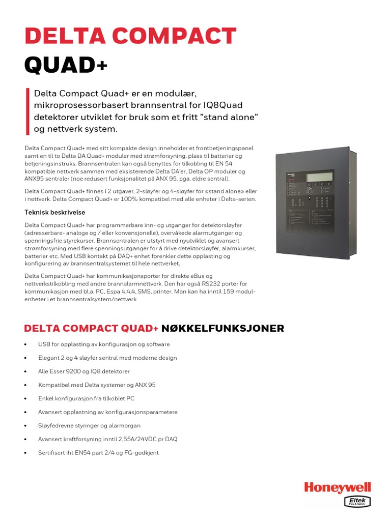 Datablad Delta Compact Quad+ - NO | PDF