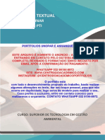 (32 99194-8972) TEMOS PRONTO Portfolio Consumo Consciente - Otimização Do Uso de Recursos Naturais - Gestao Ambiental 5 Semestre