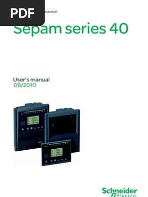 Releu Sepam | PDF | Power Engineering | Physical Quantities