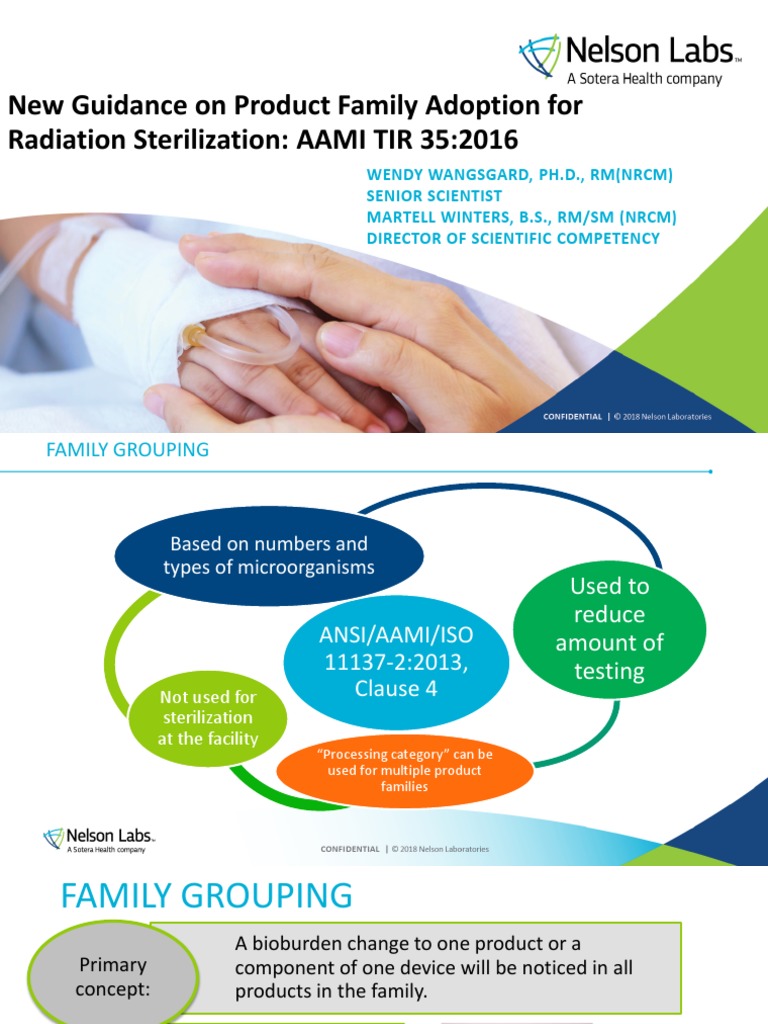 New Guidance On Product Family Adoption For Radiation Sterilization