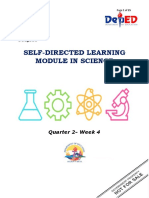 Self-Directed Learning Module in Science: Quarter 2-Week 4