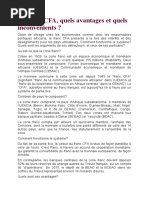 Le franc CFA,- Quels avantages et quels inconvénients