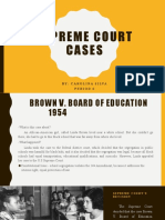 Supreme Court Cases: By: Carolina Silva Period 6
