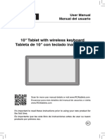 10" Tablet With Wireless Keyboard Tableta de 10" Con Teclado Inalámbrico